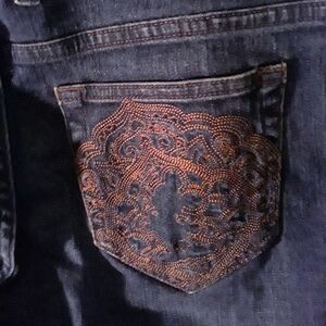 Disney Parks House of Mickey Bootcut Blue Jeans
